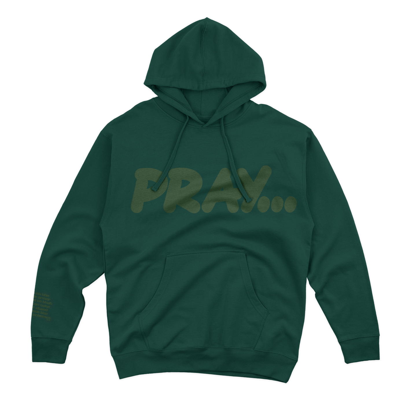 Green "Pray" Hoodie