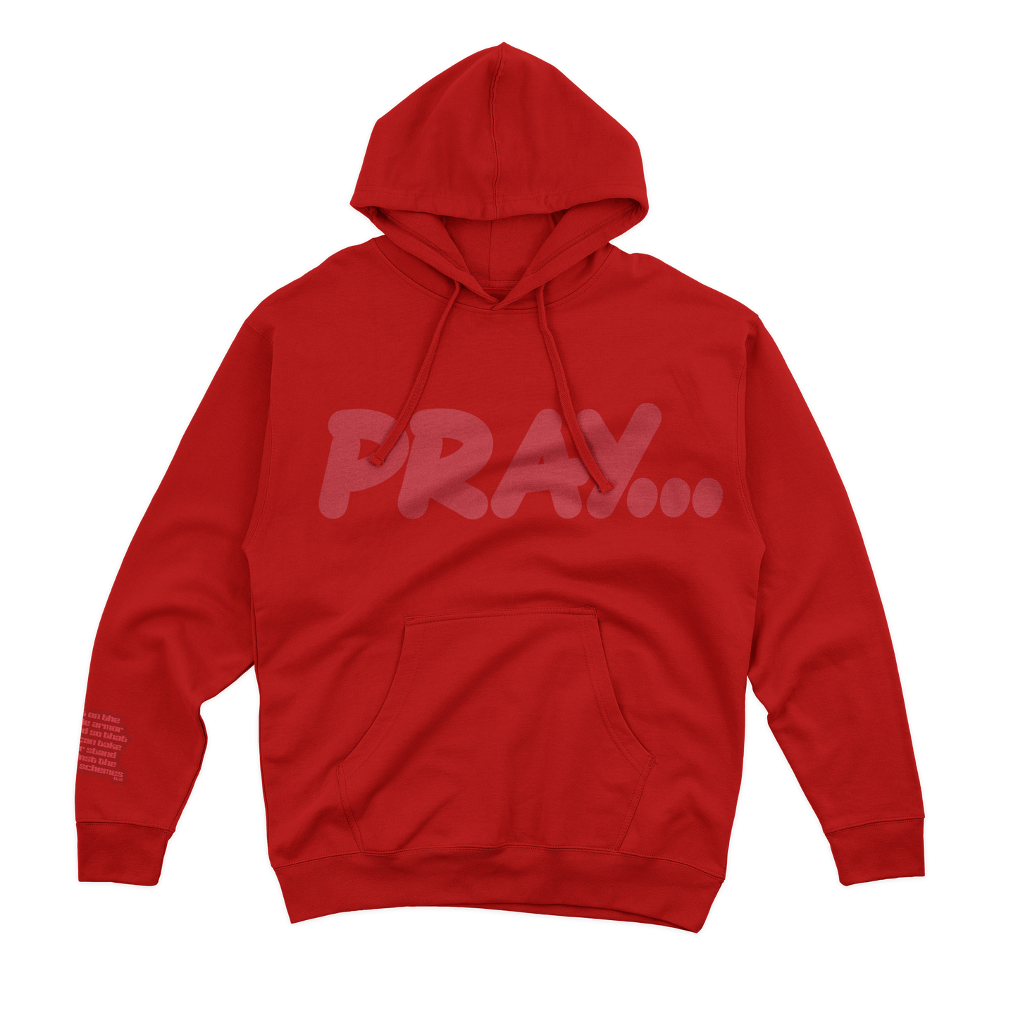 Red "Pray" Hoodie